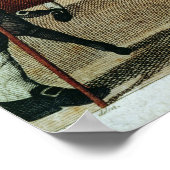 Billiards, 18e eeuw etching door R. Sayer Poster (Hoek)