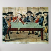 Billiards, 18e eeuw etching door R. Sayer Poster (Voorkant)