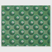 Billiards 6 Ball Patroon Cadeaupapier (Vlak)