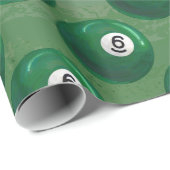 Billiards 6 Ball Patroon Cadeaupapier (Rol Hoek)