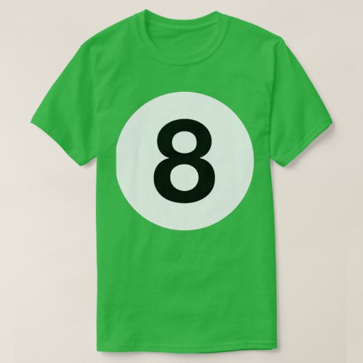 Billiards 8-balkbalkband die overeenkomen met de t t-shirt (Design voorkant)