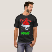 Billiards 8 Ball Christmas Squad Pool Balls Billia T-shirt (Voorkant volledig)
