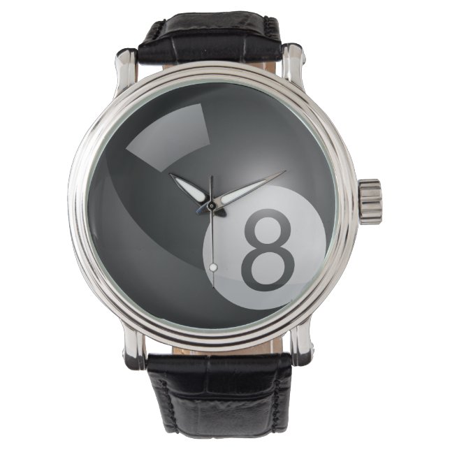 Billiards 8 Ball Horloge (Voorkant)