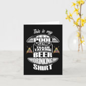 Billiards 8 Ball Pool Player Sarcasm Novelty Humor Kaart (Gele Bloem)