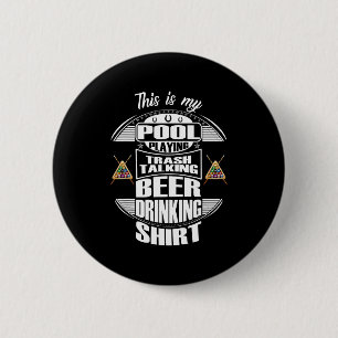 Billiards 8 Ball Pool Player Sarcasm Novelty Humor Ronde Button 5,7 Cm