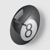 Billiards 8 Ball Ronde Klok (Hoek)