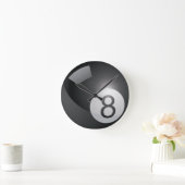 Billiards 8 Ball Ronde Klok (Huis)