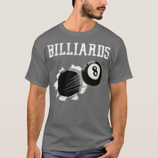 Billiards, 8-strand, poolhaai, sport door Zany Bra T-shirt