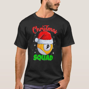 Billiards 9 Ball-kerstviadpool Billia T-shirt