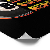 Billiards Aim Shoot Swear Repo Pool Player Poster (Hoek)