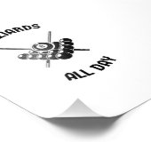 Billiards all day foto afdruk (Hoek)