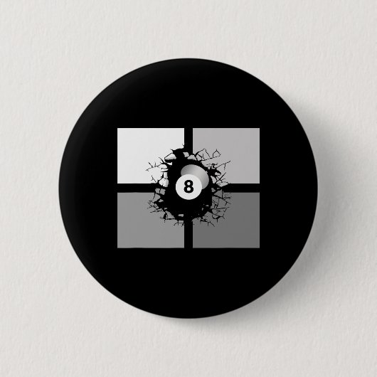 Billiards Apparel - Billiards Ronde Button 5,7 Cm (Voorkant)