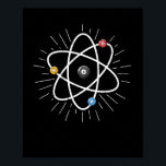 Billiards Atom Funny Science 8-Ball Pool Snooker Poster<br><div class="desc">Dit is het perfecte T-shirt voor elke miljardairspeler,  zwenliefhebber of liefhebber. Show je liefde voor zwembad met dit coole T-shirt.</div>