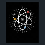 Billiards Atom Funny Science 8-Ball Pool Snooker Poster<br><div class="desc">Dit is het perfecte T-shirt voor elke miljardairspeler,  zwenliefhebber of liefhebber. Show je liefde voor zwembad met dit coole T-shirt.</div>