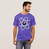 Billiards Atom Science 8Ball Pool Lovers T-shirt (Voorkant volledig)