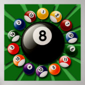 BILLIARDS BALLS POSTER (Voorkant)