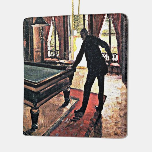 Billiards, beroemd schilderij, keramisch ornament (Links)