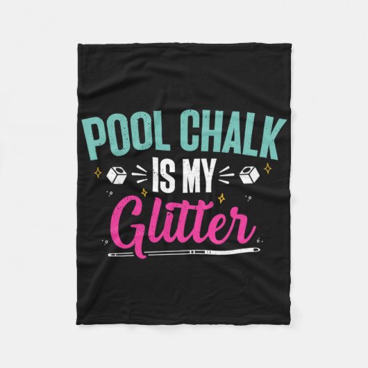 Billiards Chalk Funny Pool Shooter Master Billiard Fleece Deken (Voorkant)