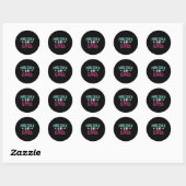 Billiards Chalk Funny Pool Shooter Master Billiard Ronde Sticker (Vel)