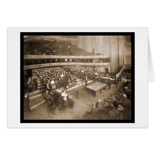 Billiards Chicago IL Foto 1906 (Voorkant Horizontaal)