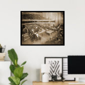 Billiards Chicago IL Foto 1906 Poster (Thuiskantoor)