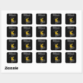 Billiards Chick #4 Vierkante Sticker (Vel)