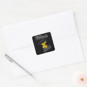 Billiards Chick #4 Vierkante Sticker (Envelop)
