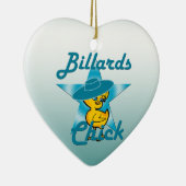 Billiards Chick #7 Keramisch Ornament (Rechts)