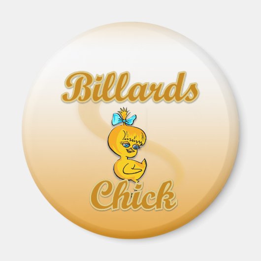 Billiards Chick Magneet (Voorkant)