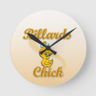 Billiards Chick Ronde Klok