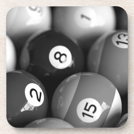 Billiards Cork Onderzetter set (Voorkant)