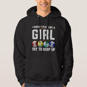 Billiards die ik ken als Girl 8 Ball Snooker P Hoodie