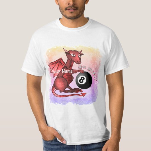 Billiards Dragon  T-shirt (Voorkant)