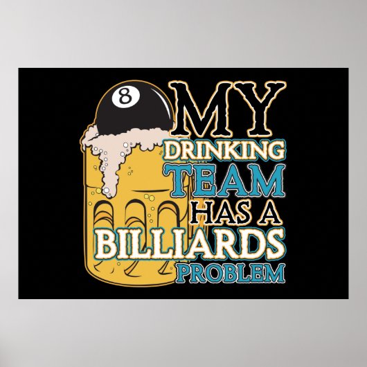 Billiards Drink Team Poster (Voorkant)