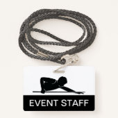 Billiards Event Staff Budget Event Badges (Achterkant met draagriem)
