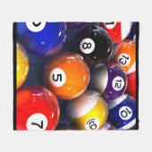 Billiards Fleece Blanket Deken (Voorkant (Horizontaal))