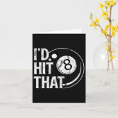 Billiards Funny Id Hit dat 8-bladerspoel speelt Kaart (Gele Bloem)