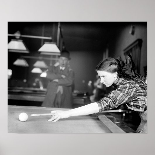 Billiards Game, 1910.  foto Poster (Voorkant)
