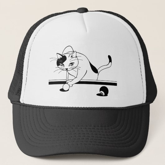 Billiards gamecat is bedoeld om trucker pet (Voorkant)