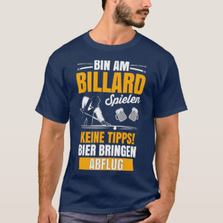 Billiards Gift Pub Sports Pool Player Cue T-shirt