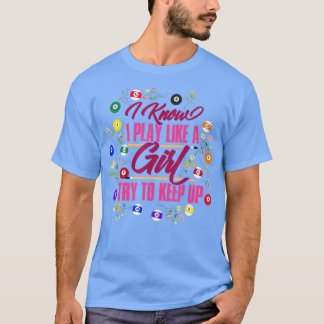 Billiards Girl  T-shirt