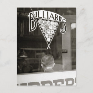 Billiards Hall, 1938 Briefkaart