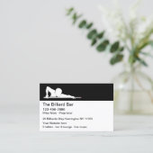 Billiards Hall Modern Cocktail Lounge Visitekaartje (Staand voorkant)