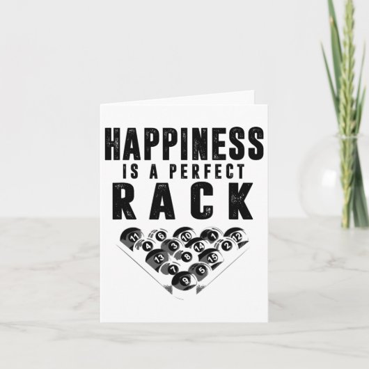 Billiards het geluk van de poolspeler is een perfe kaart (Voorkant)