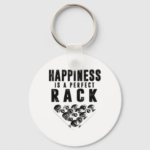 Billiards het geluk van de poolspeler is een perfe sleutelhanger