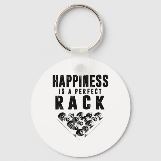 Billiards het geluk van de poolspeler is een perfe sleutelhanger (Voorkant)