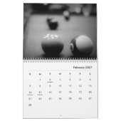 Billiards in Black & White Wall Agenda Kalender (Feb 2027)