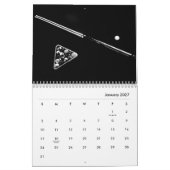 Billiards in Black & White Wall Agenda Kalender (Jan 2027)