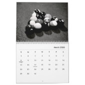Billiards in Black & White Wall Agenda Kalender (Mar 2026)