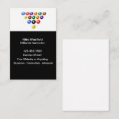 Billiards Instructor Simple Business Cards Design Visitekaartje (Voorkant / Achterkant)